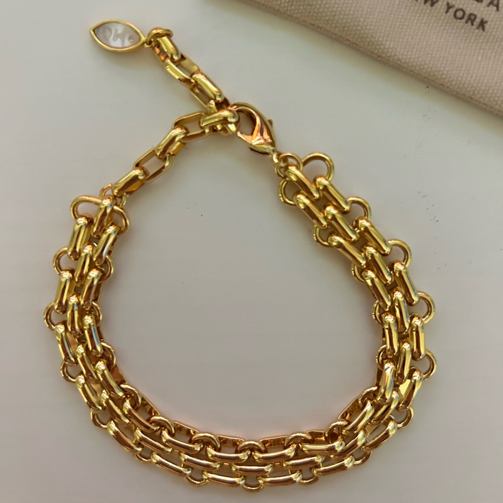 NEW Mignonne Gavigan Gold Chain Link Bracelet